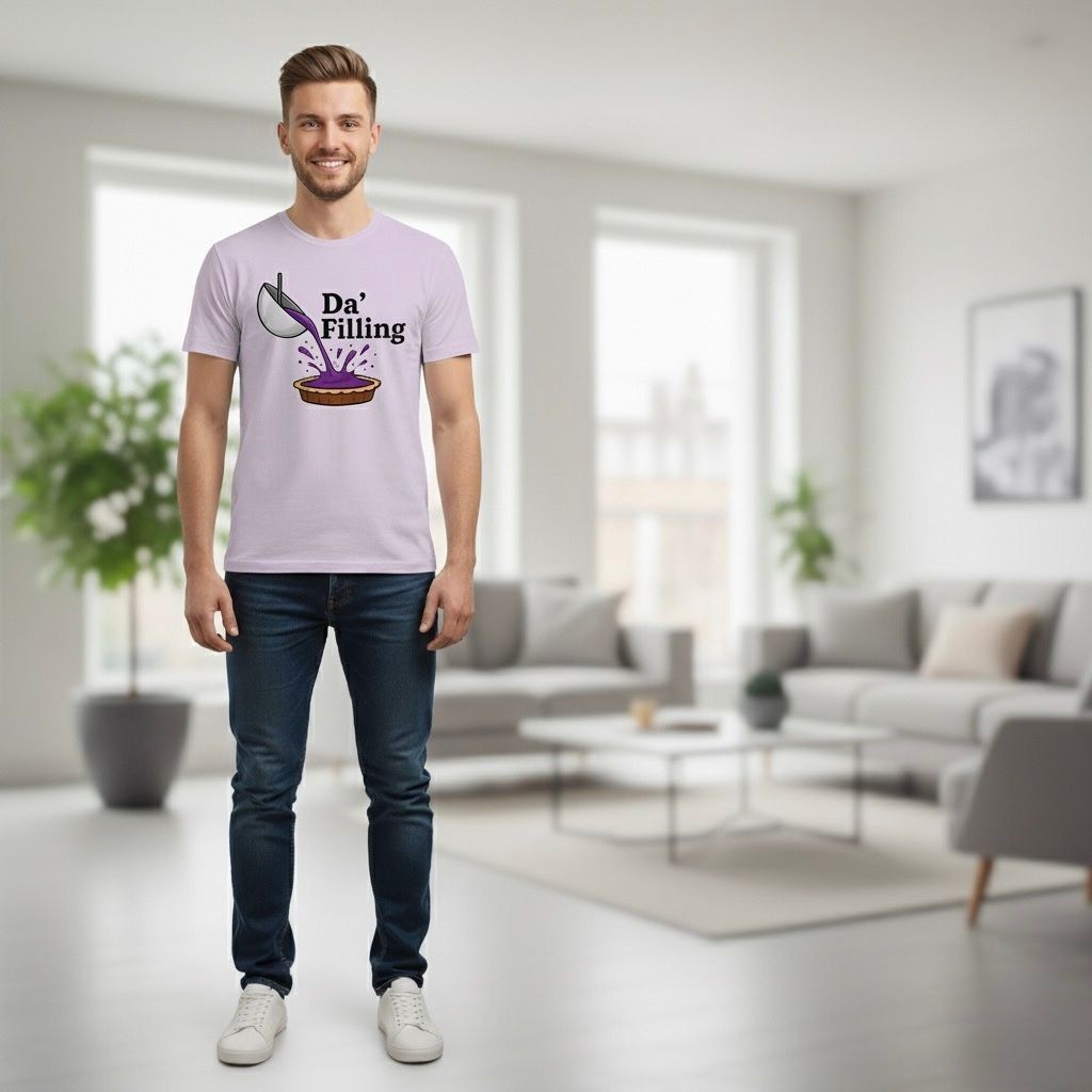 Why blend in when you can fill the room? Rock the Pastel Da’Filling Tee.